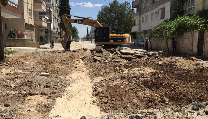 Kavi Caddesi’nde Asfalt Öncesi Hazırlık Çalışması